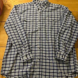 Roper western heavy duty plaid button up xl